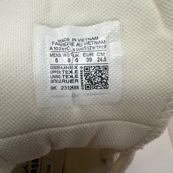 ❤️CONVERSE Chuck 70 Plus Hi Gems 8 Women's Platform Shoes Pearls Sneaker A10287C - Picture 13 of 13